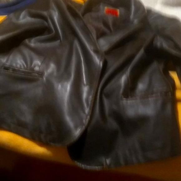 Brown leather jacket - Picture 1 of 1